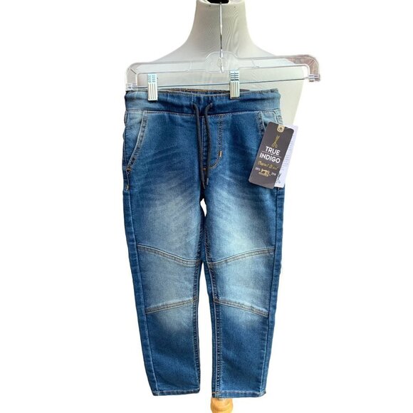 TRUE INDIGO NWT STRETCH KNIT DENIM GIRLS 5 POCKETS ALL SEASON PULL ON DRAWSTRING - Picture 13 of 13
